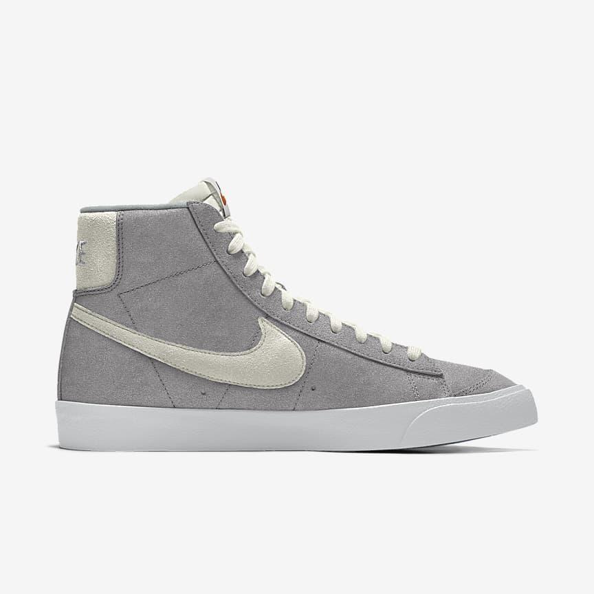 Giày Nike Blazer Mid '77 By You Nam Xám